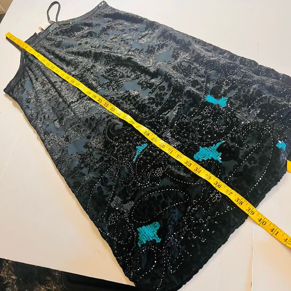 Anthropologie Moulinette Soeurs Imogen Sequin Shift Slip Dress Size 2 Brand New - Picture 12 of 14